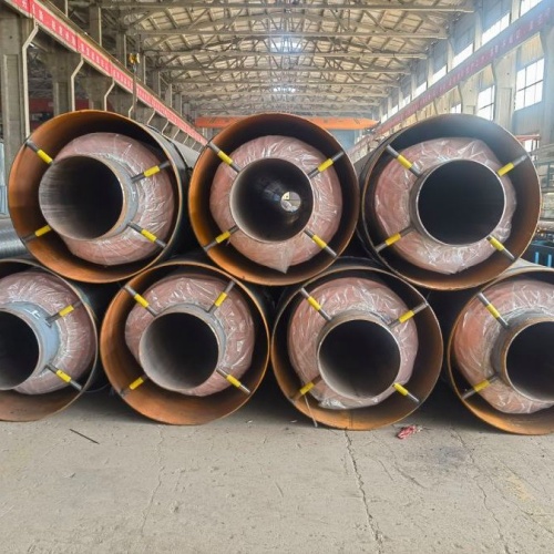 630*9黑夹克聚氨酯蒸汽直埋保温管供应